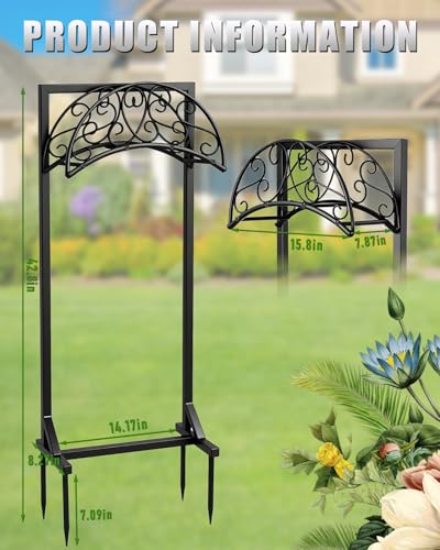 Heavy Duty Garden Hose Holder Freestanding Rustproof, Holds 150FT - color: Hose Holder