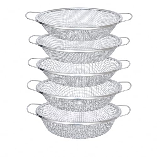 Soil Sifter for Garden Suitable for 5 Gallon Buckets (5 PCS 1/2in,3/8in,1/4in,1/8in,1/12in) - size: 5 PCS 1/2in,3/8in,1/4in,1/8in,1/12in