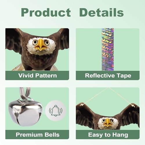 Fake Owl to Keep Pigeon Away from Balcony 2PCS Flat Garden Owl Pigeon Scare Devices Hanging Hawk with Reflective Tape Plastic Owls to Scare Woodpecker for Tree Outdoor Porch Patio Roof Windows - color: Black 2pcs