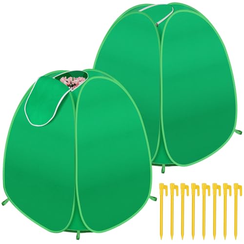 2 Pack Pop Up Winter Plant Covers, 22x22x23" Freeze Protection Shrub Covers - size: 2 Pcs 22x22x23"