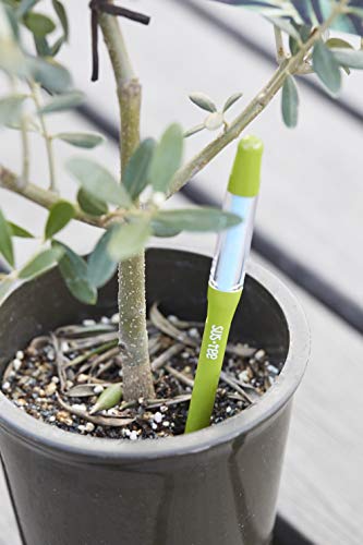 Sustee Aquameter (Medium Green Refillable - Bundle of 2) - House Plant Soil Moisture Meter, Humidity Sensor Probe, Water Level Indicator - Best for Indoor Potted Plants