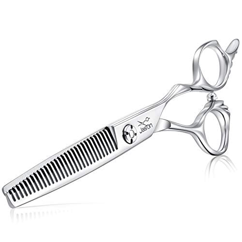 JASON Hair Cutting Thinning Scissors, 6" Hair Blending Scissor with30 Teeth Professional Hair Blending Shears for Barber, Hairdresser, Stylist, Women and Men, Japanese 440C Stainless Steel Gift - size: 6 Inch (Pack of 1)