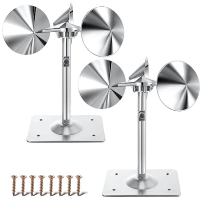 2 Pack Reflective Spinning Bird Deterrent, Heavy Aluminum Wind Repeller