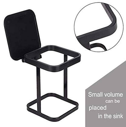 Garbage Bag Holder for Home Kitchen Garbage Can for Car (Black)
