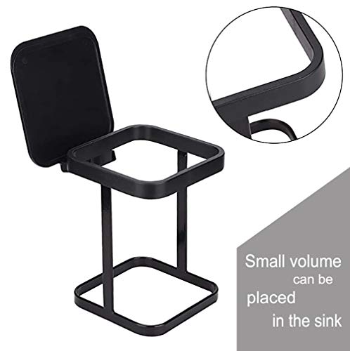 Garbage Bag Holder for Home Kitchen Garbage Can for Car (Black)