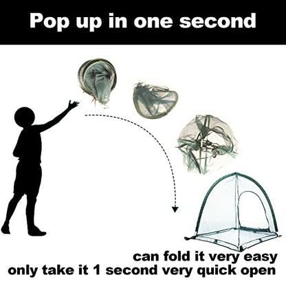 Pop up Gardening Net Cover,36x36x39 inch Pack of 3 Pest Guard Cover for Vegetables Fruits Durable Plant Gardening Net Pop-Up Chicken Pen for Small Animals Outdoor Run and Pet Enclosure - size: 36x36x39 inches