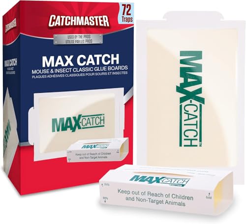 Catchmaster Max-Catch Glue Traps 72pk, Sticky Mouse Traps Indoor for Home - style: 72-PK Classic
