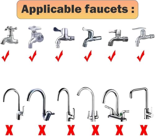 2m/6.56ft Pet Sink Spray Hose Portable Garden/Tub Faucet Sprayer Handheld Hose Faucet Shower for Bathing Baby,Pets,Washing Hair,Rinsing Vegetables - color: White - 2m/6.56ft