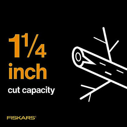 Fiskars 15” PowerGear Garden Anvil Loppers, Tree Trimmer, 1.25" Cuts - style: 15" PowerGear Anvil