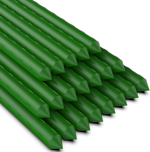 6Ft 72inch Garden Stakes Sturdy Plant Sticks Support Tomato Stakes for Vegetable,Pack of 20 - size: 6Ft-20 Pcs