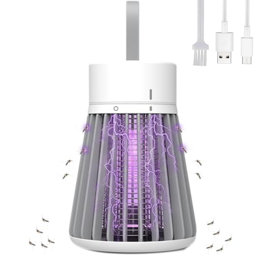 Bug Zapper Rechargeable Mosquito Repellent Indoor Outdoor,Portable Mosquito Zapper,Fly Zapper Fruit Fly Trap for Patio, Home, Backyard, Yard, Garden, Campsite