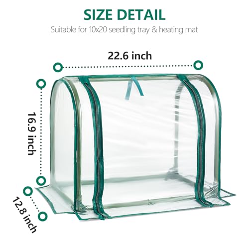 Mini Indoor Greenhouse Tabletop Garden Humidity Domes for Seedling
