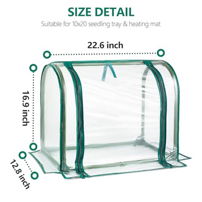 Mini Indoor Greenhouse Tabletop Garden Humidity Domes for Seedling