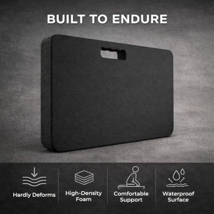 Gardzen 3 Pack Extra Thick Kneeling Pad for Gardening Work, 1.5 Inch Soft NBR Foam Knee Cushion Bathing Baby, Large Smooth Kneeler Mat Yoga Exercise, 18x11, Black - size: 18"x11"x1.5" - 3 Pack