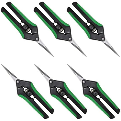 LDK 6 Pack Curved Blades Gardening Hand Pruner Pruning Snip - color: 6 Pack Curved