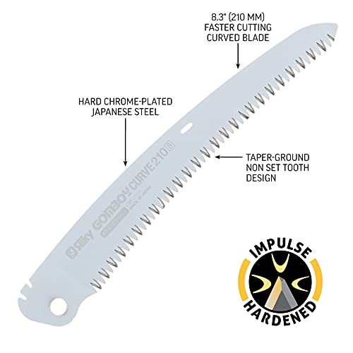 Silky Replacement Blade Only GomBoy Curve 210mm Large Teeth (718-21)
