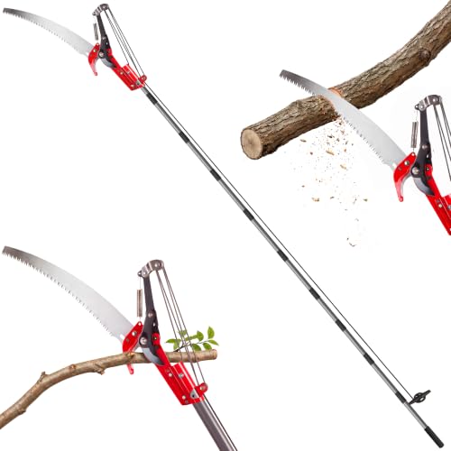 Suchtale 14FT Pole Tree Pruner for High Branch Trimming with Saw - size: 14FT