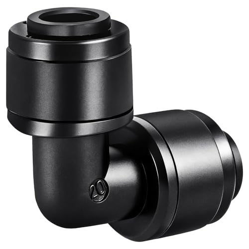 30 Pieces 1/4 Inch Drip Irrigation Elbow Fittings - 1/4'' Drip Line Push-to-Fit Connectors for 1/4 Inch Drip Irrigation Tubing Leak Free Lock Elbow Parts for Drip Irrigation System - size: 1/4" Push-to-connect Elbow