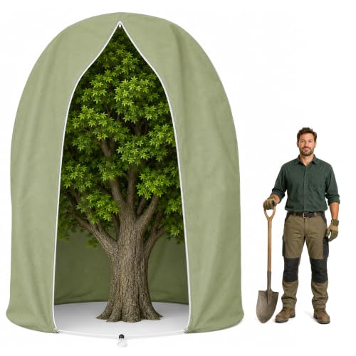 110" x 79" Large Plant Covers Freeze Protection, Thicken Plant Frost Cover - color: Army Green