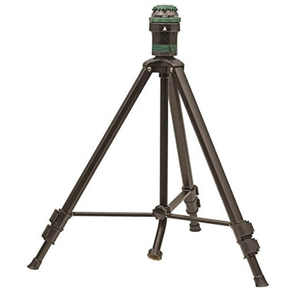 Orbit 1/2 -inch Heavy-Duty Brass Impact Sprinkler on Adjustable 22-48-inch Metal Tripod Base (H2O-Six® Gear-Drive Sprinkler) - style: H2O-Six® Gear-Drive Sprinkler
