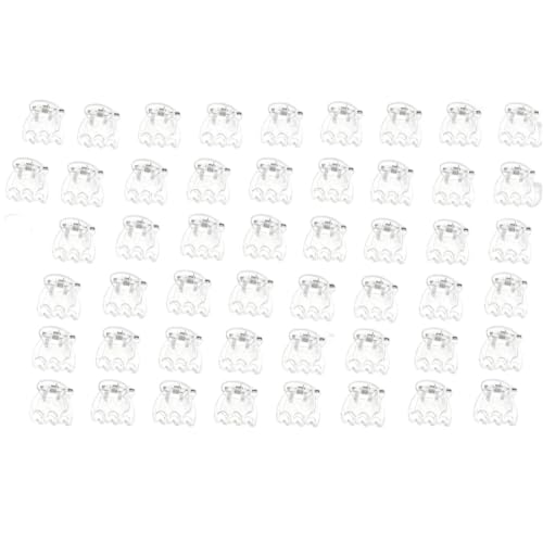 50Pcs Transparent Plant Orchid Clips,Flowers Fixer for Garden Vine Stem Plants Climbing Clasp for Support,Orchid Clips for Plants Support Garden Stakes
