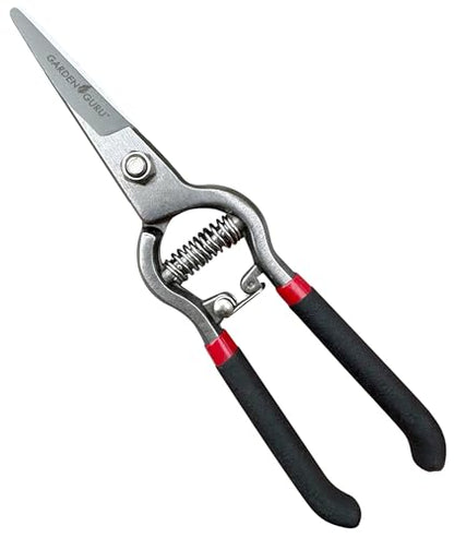 Garden Guru Classic Bypass Pruning Shears Clippers – Heavy Duty Forged Steel Garden Pruners – Safety Lock – Non Slip Comfort Grips – Cuts up to 1” Diameter – Professional Bypass Pruners for Gardening - size: 1 Pack, style: Precision Blade