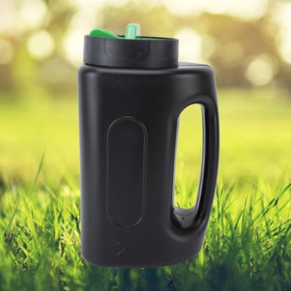 Hand Shaker Spreader, 2L ABS Portable Lawn Seeder Fertilizer Spreader Garden Tool with Multiple Adjustable Opening Sizes for Turf Fertilizer Grass Seed Salt and Sand Lightweight Handheld Dispenser