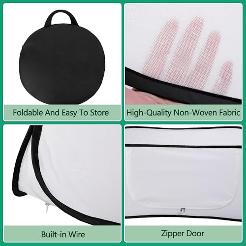 45" x 22" x 16" Pop Up Winter Garden Rows Plant Covers, Raised Garden Beds Vegetable Rows Cold-Proof Plant Protector, Freeze Protection Raised Bed Cover Accelerator for Snow Frost Protection - color: White-1Pc