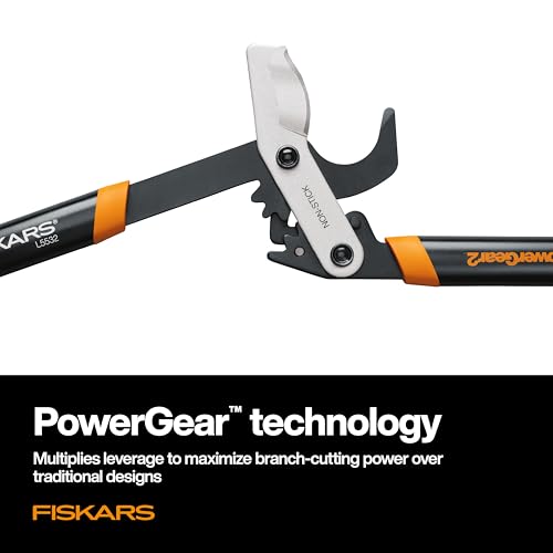 Fiskars 32” PowerGear2 Garden Bypass Loppers, 2" Cut Capacity Tree Trimmer - style: 32 in