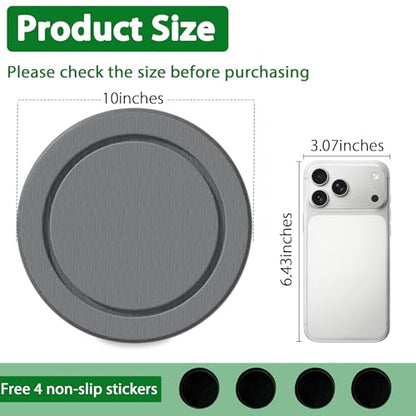 Diatomaceous Earth Plant Saucer, Round Pot Saucers, 2 Pcs 10 Inch - color: 2pcs Grey Medium