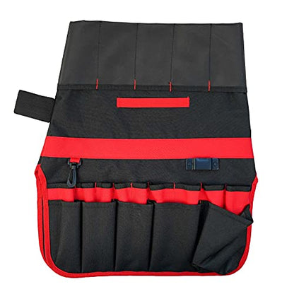 MELOTOUGH Bucket Tool Organizer With 35 Pockets Fits to 3.5-5 Gallon Bucket (Red) - color: Red