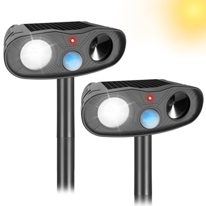 Sonic Fortress Pro Deer Repellent Device Outdoor with LED Flash 2 Packs