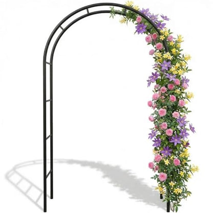 Thick Metal Garden Arch Rust-Proof Heavy Duty for Climbing Vines & Wedding - size: L