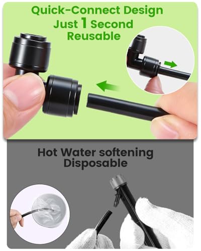 36 Pack Drip System Parts, Quick Connect 1/4" 90° Elbow Fittings for Garden & Farm Irrigation Systems - size: 36 Packs 1/4" Elbow Coupling Connectors
