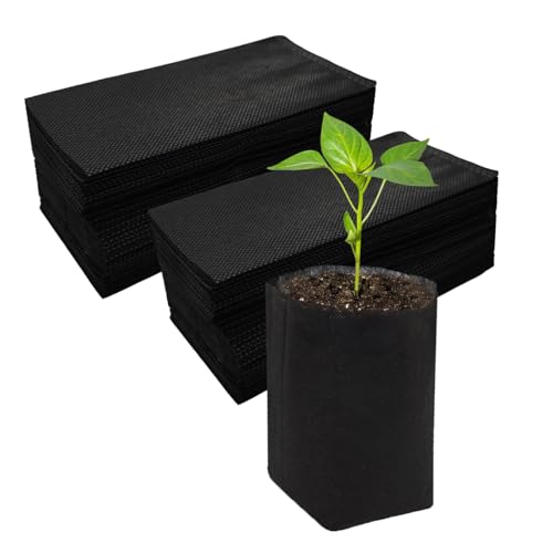 Belit 0.8 Gallon Plant Nursery Bags, 50 Pcs Non-Woven Grow Bags for Vegetable, Flower, Starting saplings - size: 0.8 Gallon /50Pcs