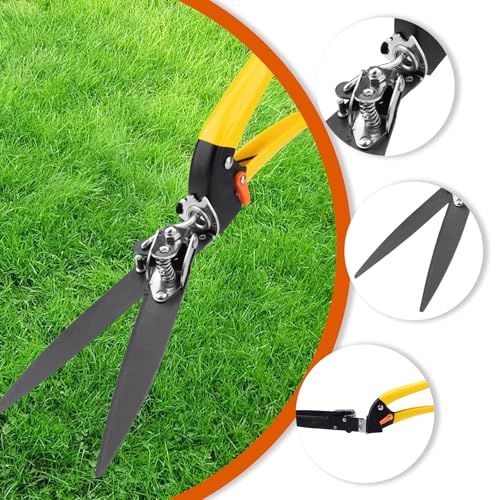 Upgraded Grass Shears Rotatable 180°, Grass Trimming Shears