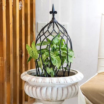 23" Obelisk Trellis for Climbing Plants & Vines Outdoor Decor - size: 23" x 9"