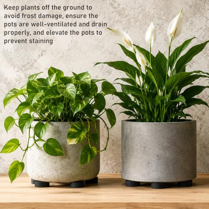 40 Pack Pot Feet for Outdoor Planters, Pot Risers 1" Wide X 0.4" Tall High