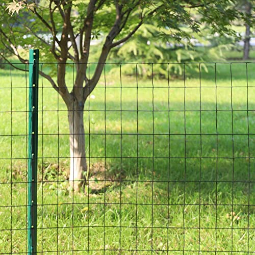 Black PVC Coated Welded Wire Fence 24" x 50' Roll, 2"x3" Mesh, 16 Gauge - color: Black, size: 2''x3'' 16GA 24''x50'