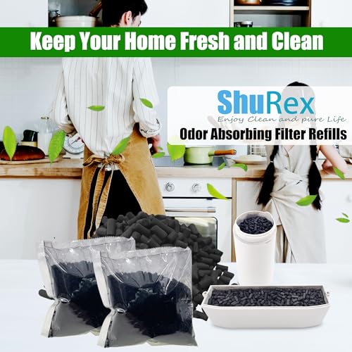 2Pcs Filter Refills for Lomi Smart Composter Top & Back Filter Slots