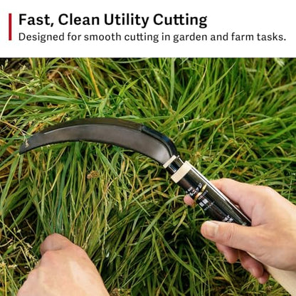 HOUNEN Japanese Harvest Sickle, 5.9-Inch Serrated SK-5 Steel Rice Knife - color: 5.9" saw sickle