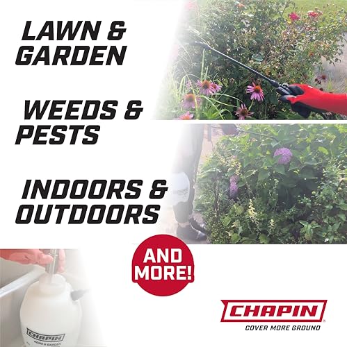 CHAPIN 16109 1-Gallon Pump Sprayer, Anti-Clog Design for Easy Use, 2pk