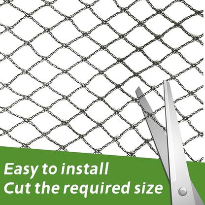 Heavy Duty Bird Netting - 0.6" Mesh UV Resistant 15FT*35FT - size: 15*35ft-0.6in Mesh