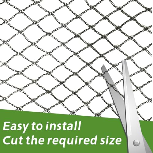 Heavy Duty Bird Netting - 0.6" Mesh UV Resistant 7.5FT x 65FT - size: 7.5ft*65ft-0.6in Mesh