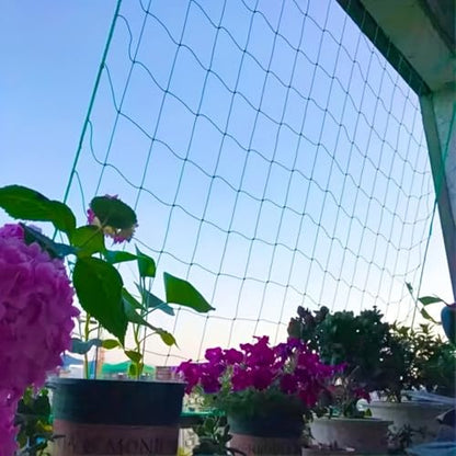 Plant Climbing Net Heavy-Duty Nylon Plant Climbing Net - Portable Flower Vine Climbing Frame for Garden, Vegetable & Flower Plants - Breathable Mesh Design Prevents Damage & Allows Growth