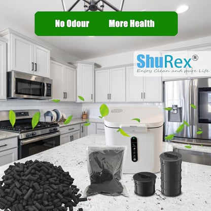 Odor Absorbing Carbon Refills for Fylecen Kitchen Smart Compost Bin
