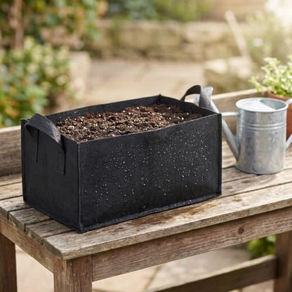 Grow Bags with Handles, Breathable Fabric Raised Garden Bed Planters for Vegetables, Flowers, Tomatoes, Potatoes and Outdoor Garden Planting(M) - size: Medium