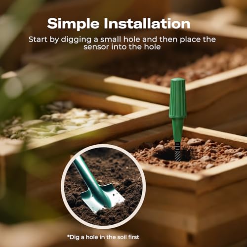 THIRDREALITY Smart Soil Moisture Sensor Gen2 3Pack,Zigbee hub Needed, nhanced Signal Stability,Capacitive Moisture Monitoring,Garden Planting, Compatible with Hubitat,SmartThings,Home Assistant,Homey - style: 3 Pack