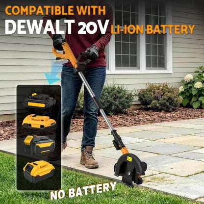 Brusless Lawn Edger Compatible with Dewalt 20V Max Battery (No Battery)