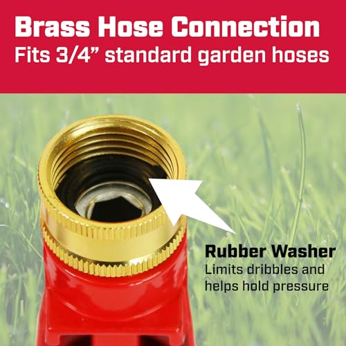 Chapin 4986: 3-Arm Rotary Sprinkler, 360 Degree Automatic for Small Gardens and Lawns, Up to 45ft Coverage Area, Red - style: 3-Arm Rotary Sprinkler
